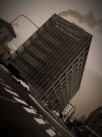 Low angle view of buildings against sky