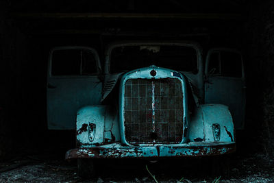 Abandoned vintage car