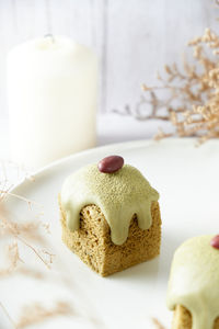 Close-up of cookies on table