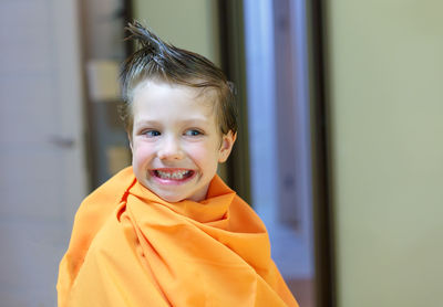 Portrait of smiling boy