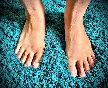 Low section of person wearing shoes