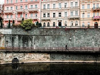 Reflection of building in canal