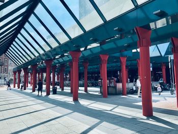 View of railroad station platform