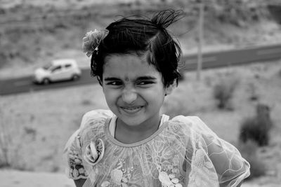 Portrait of smiling girl