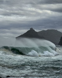 Scenic view of sea against sky