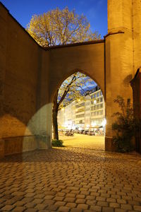 View of built structure with trees in background