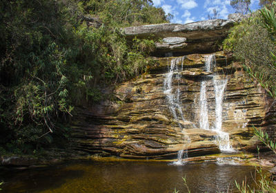 Waterfall in forest