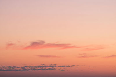 Low angle view of dramatic sky during sunset