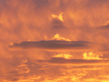 Dramatic sky at sunset
