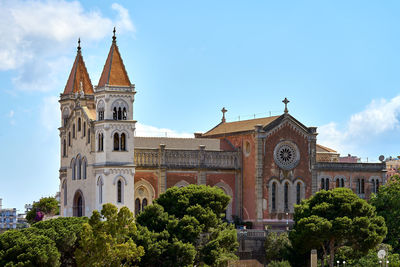 Low angle view of historical building against sky