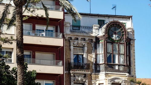 Low angle view of old building against sky