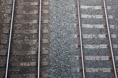 Full frame shot of railroad track