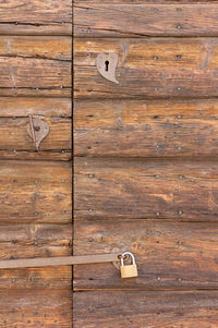 Full frame shot of old wooden plank