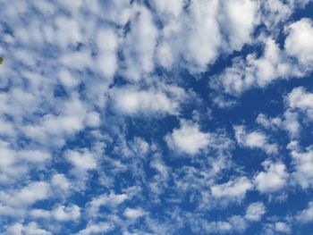 Low angle view of clouds in sky