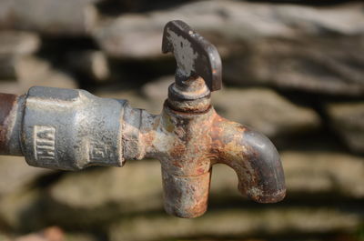 Close-up of rusty metal