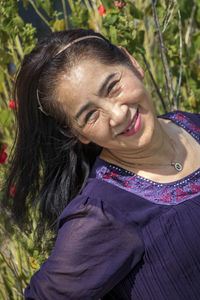 Portrait of a smiling young woman