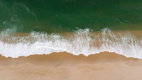 High angle view of beach