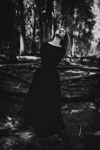 Woman in forest
