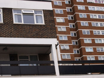 Low angle view of apartment building