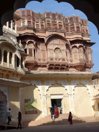 Low angle view of historical building