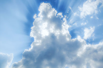 Low angle view of clouds in sky