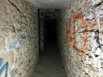 Corridor in abandoned building