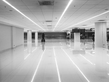 Illuminated underground walkway