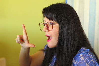 Portrait of woman wearing hat