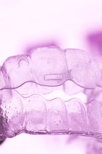 Close-up of ice cream over white background