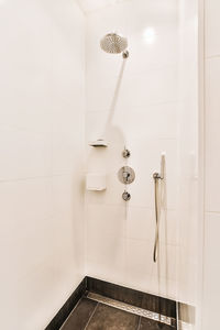 View of shower head in bathroom