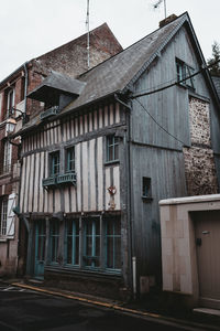 Exterior of old building against sky