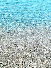 High angle view of beach