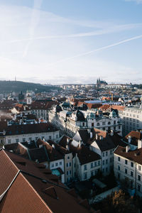 High angle view of cityscape