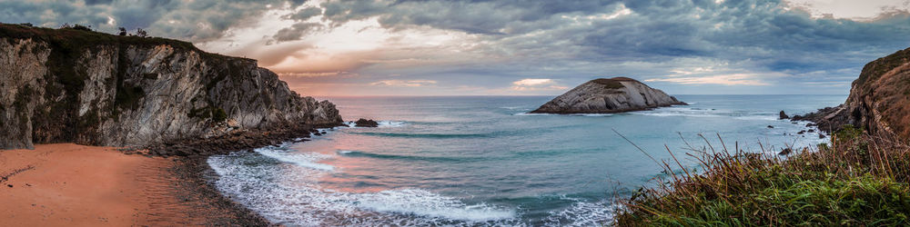 Panoramic view of sea against sky