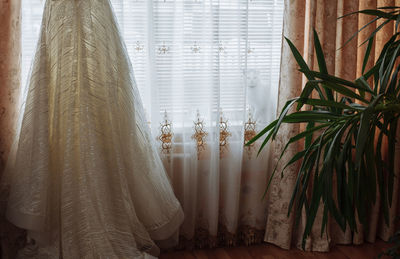 Window curtains at home