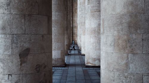 View of child at monument