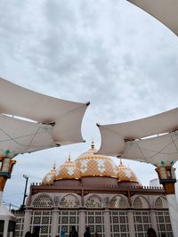 Low angle view of building against sky