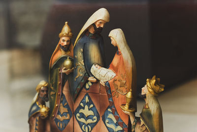 Close-up of statue
