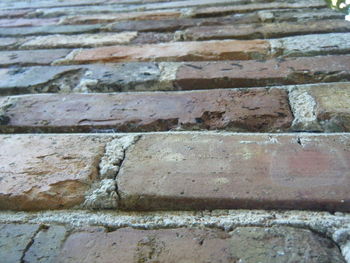 Close-up of brick wall