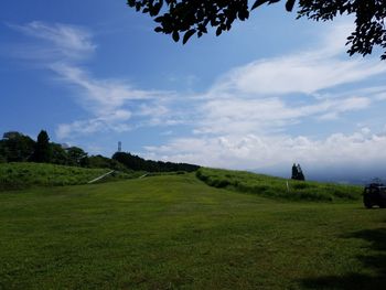 Scenic view of landscape against sky