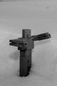 Cross against sky