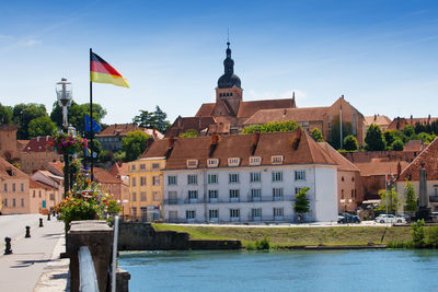 Buildings at waterfront