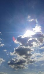 Low angle view of vapor trail in sky