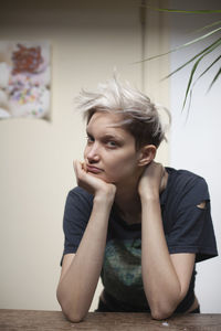 Young woman hanging out in her apartment