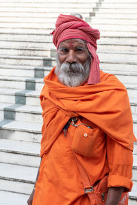 Portrait of man standing outdoors