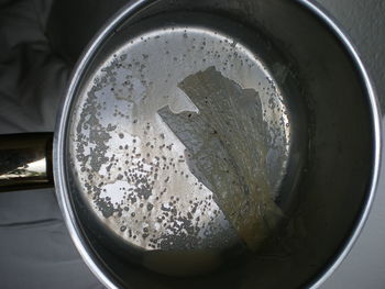 Close-up of drink on glass