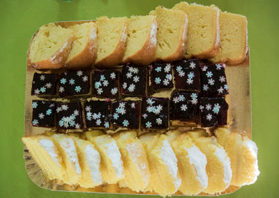 Close-up of bread in plate