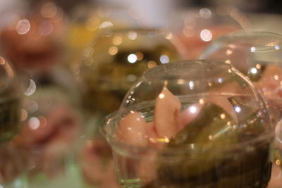 Close-up of water in glass