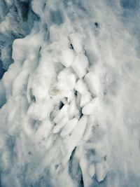 Full frame shot of snow covered ice