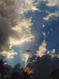 Low angle view of clouds in sky